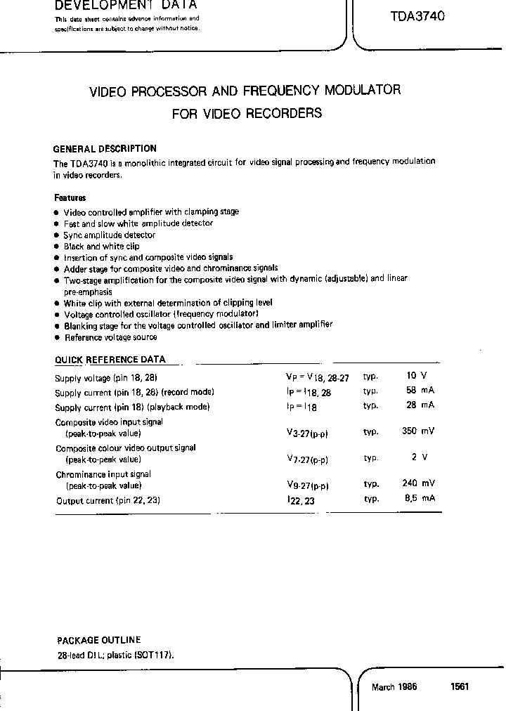 TDA3740_230476.PDF Datasheet