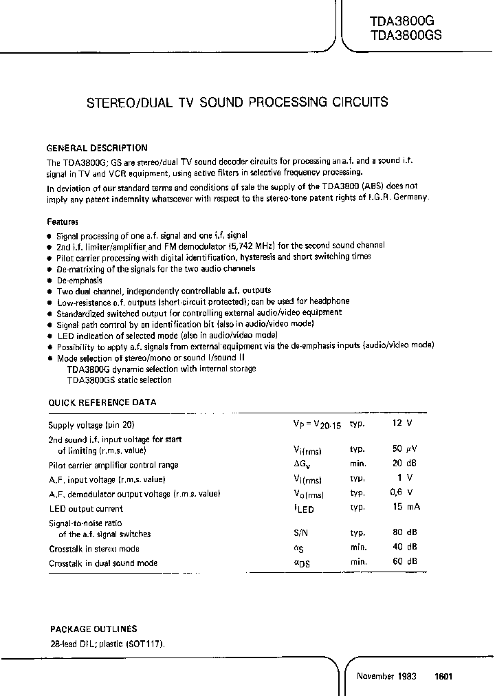 TDA3800_229644.PDF Datasheet