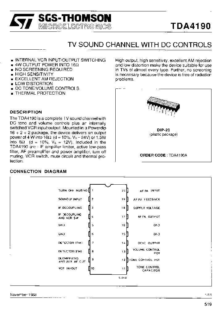 TDA4190_227054.PDF Datasheet