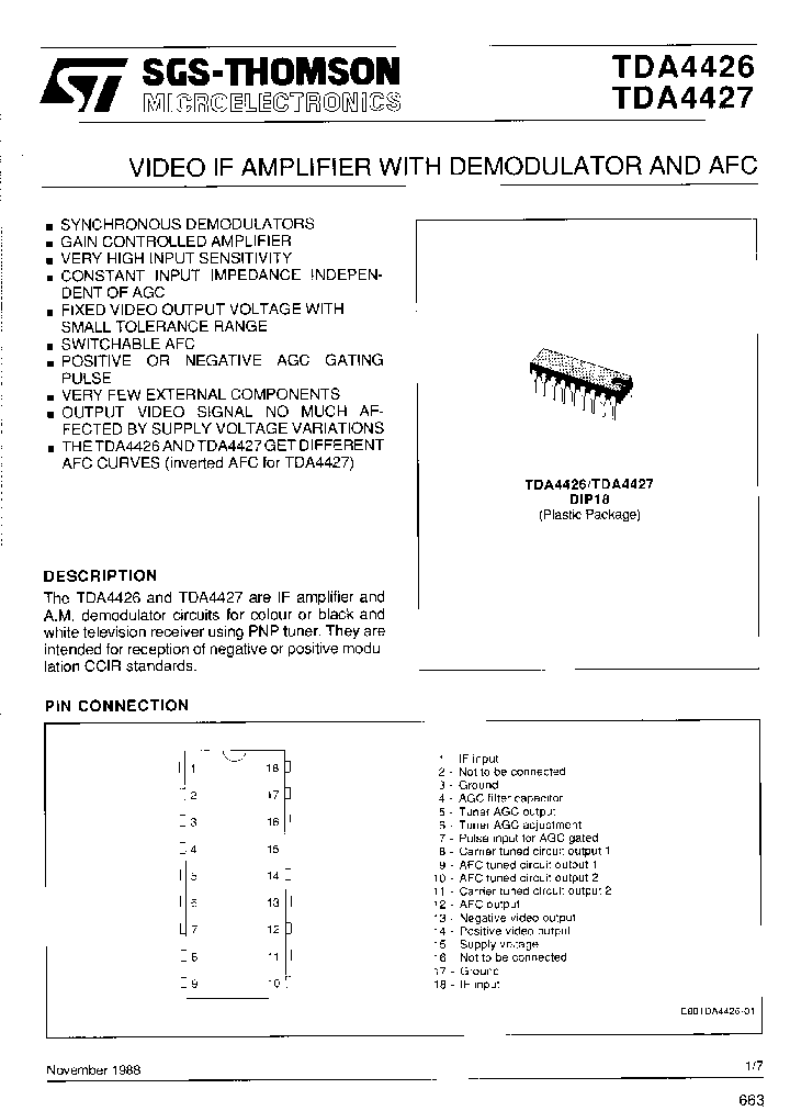TDA4426_234930.PDF Datasheet