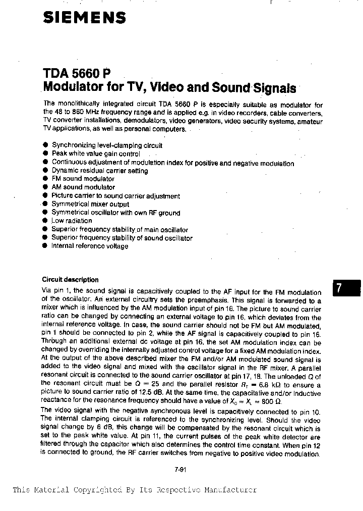 TDA5660P_220354.PDF Datasheet