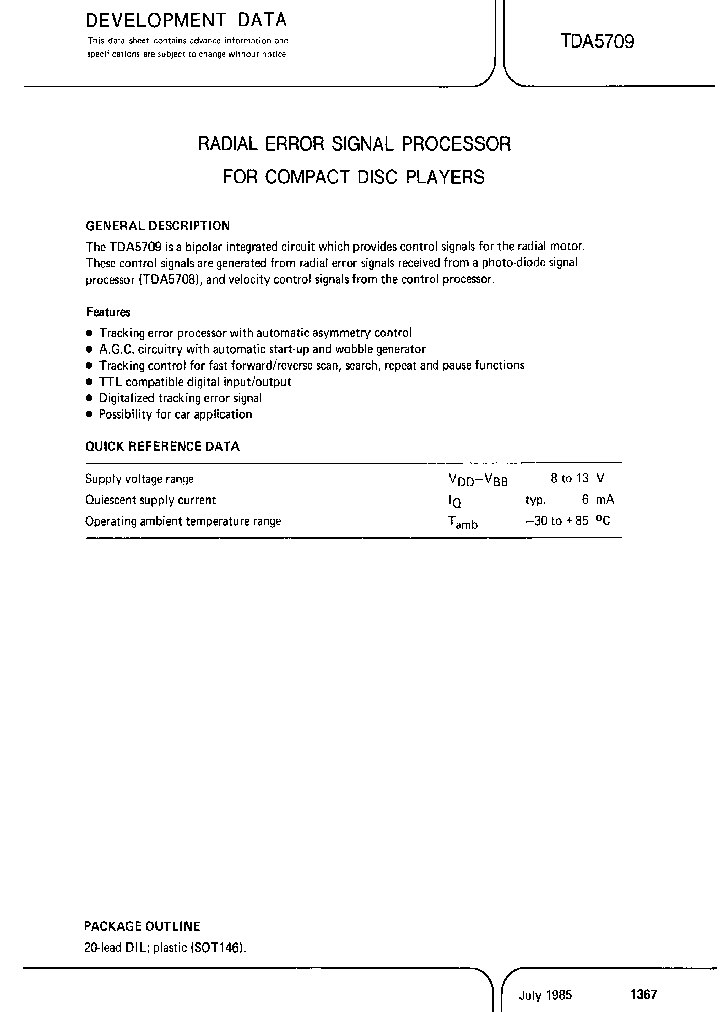 TDA5709_237962.PDF Datasheet