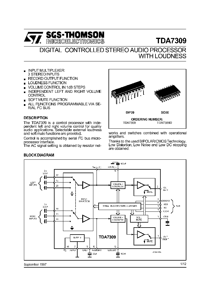 TDA7309_236050.PDF Datasheet