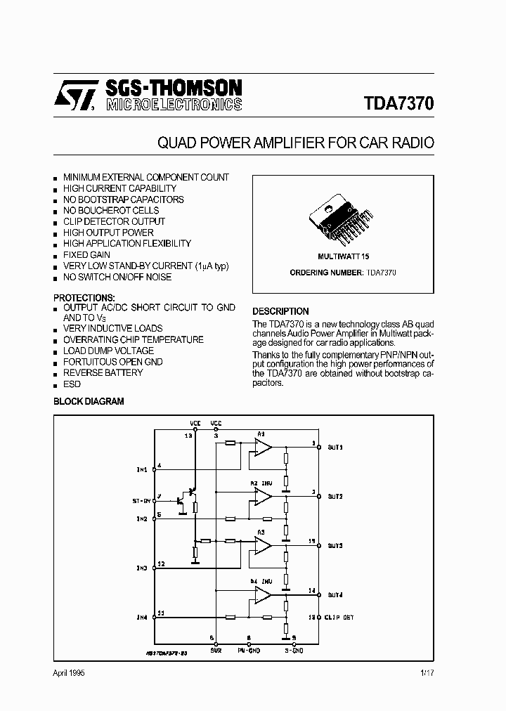 TDA7370_246420.PDF Datasheet