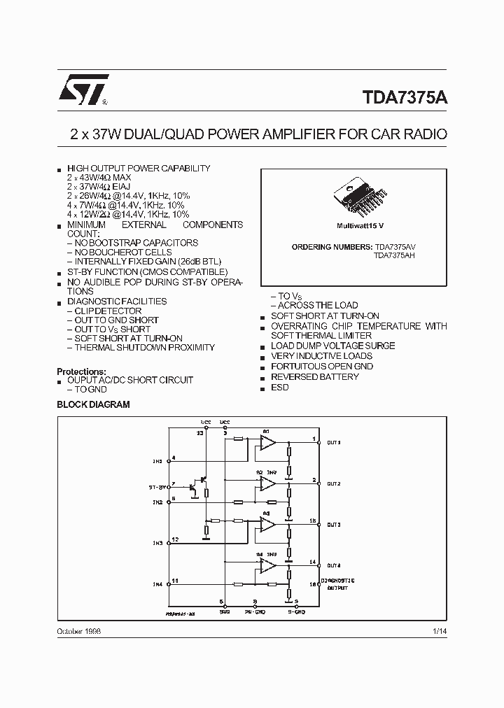 TDA7375A_216319.PDF Datasheet