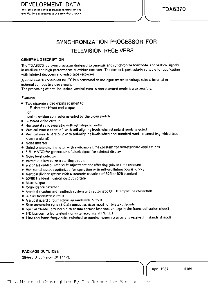 TDA8370_230102.PDF Datasheet
