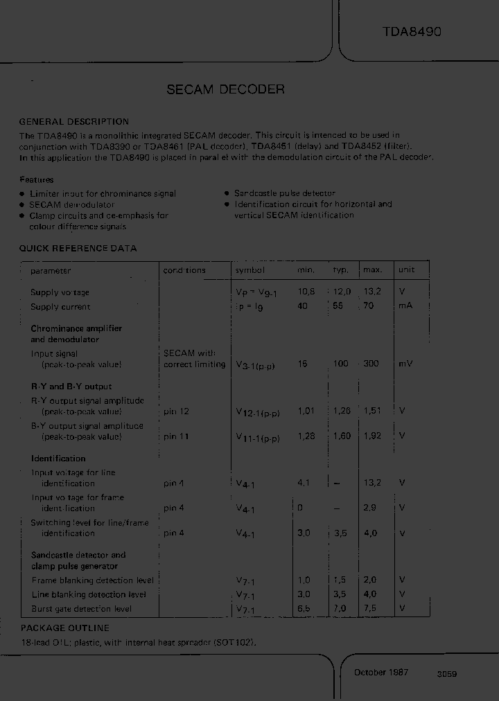 TDA8490_219995.PDF Datasheet