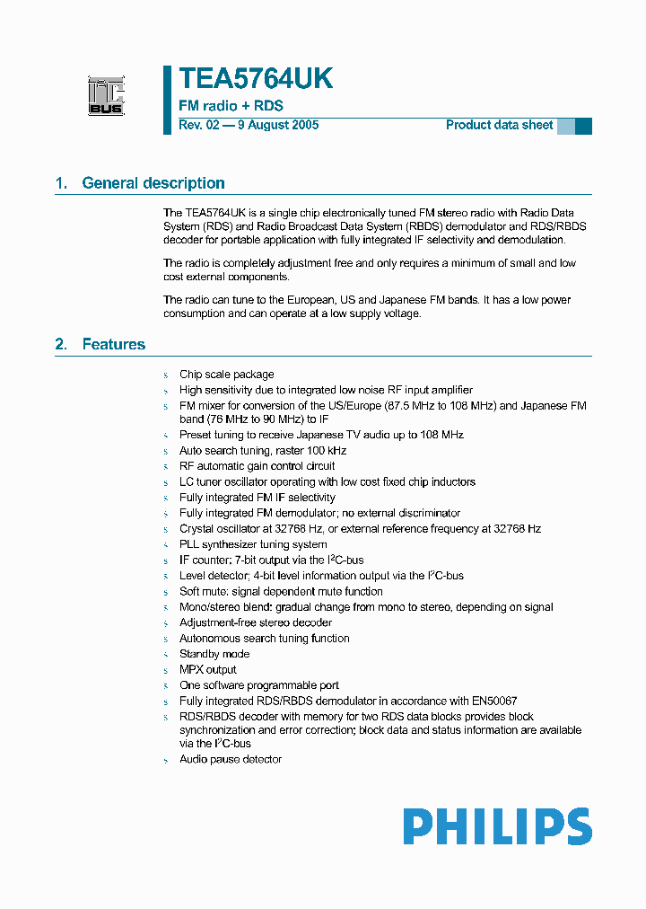 TEA5764UK_261031.PDF Datasheet
