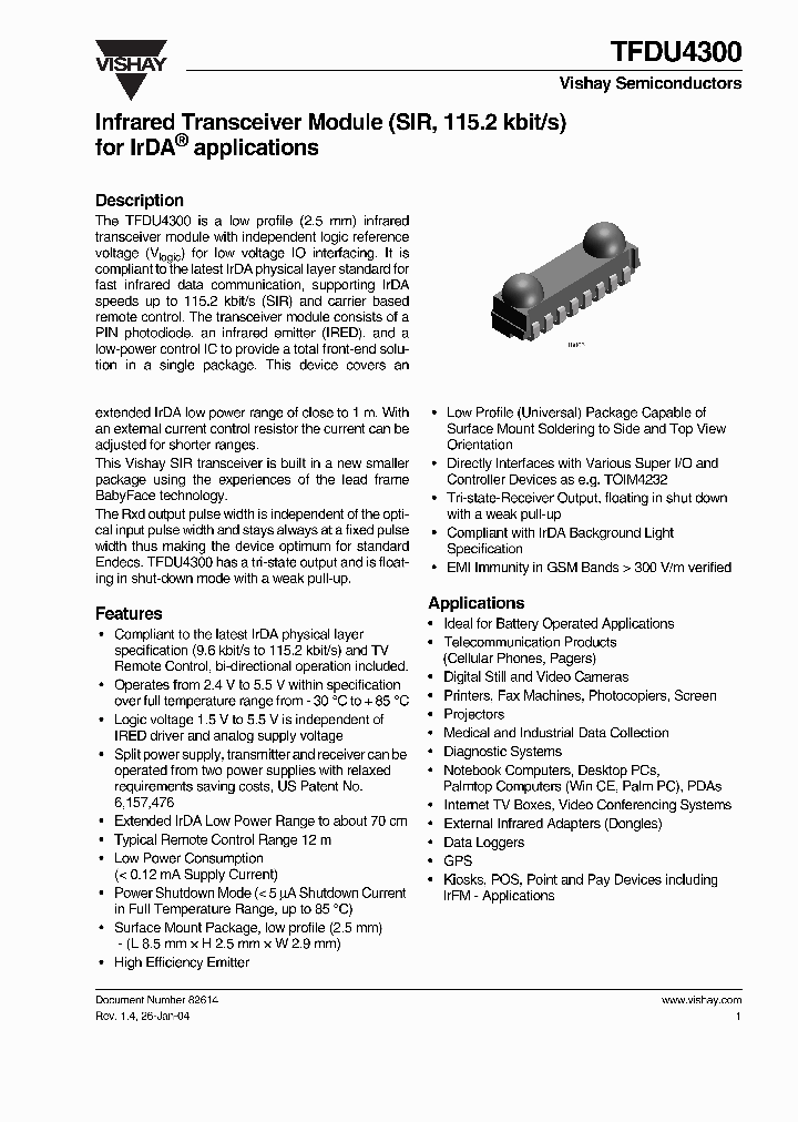 TFDU4300_241567.PDF Datasheet