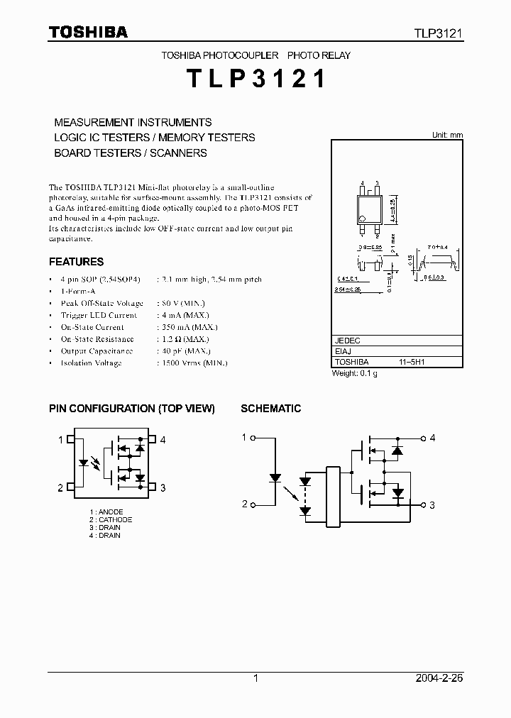 TLP3121_251820.PDF Datasheet
