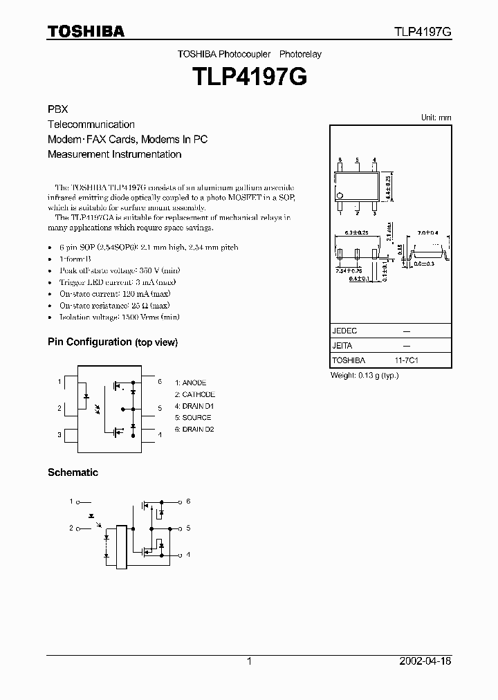 TLP4197G_215986.PDF Datasheet