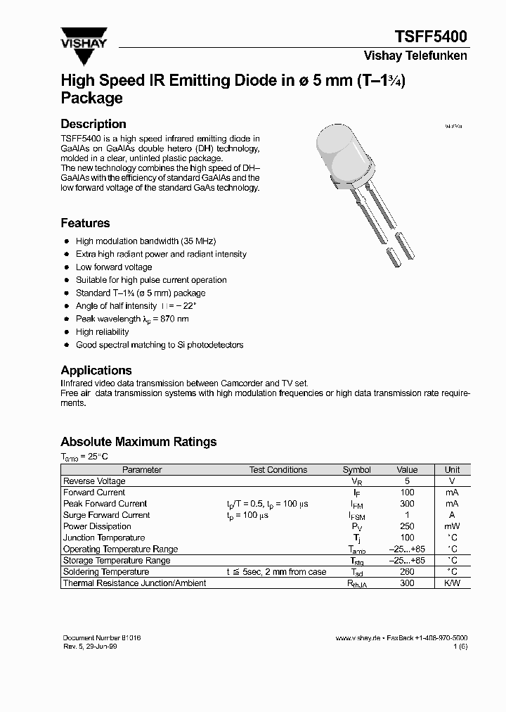 TSFF5400_246670.PDF Datasheet