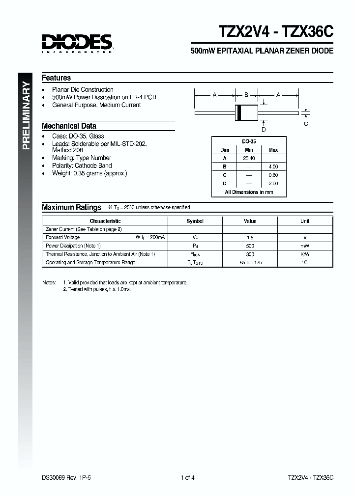 TZX5V1_256229.PDF Datasheet