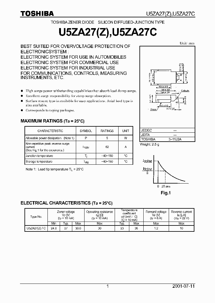 U5ZA27_260745.PDF Datasheet