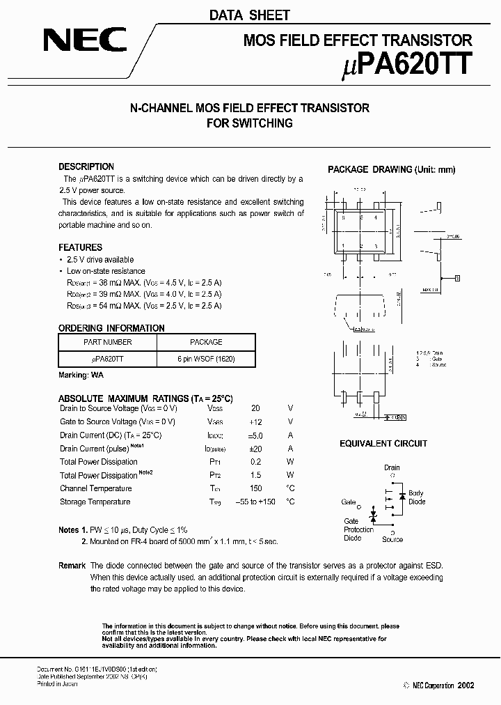UPA620TT_204591.PDF Datasheet