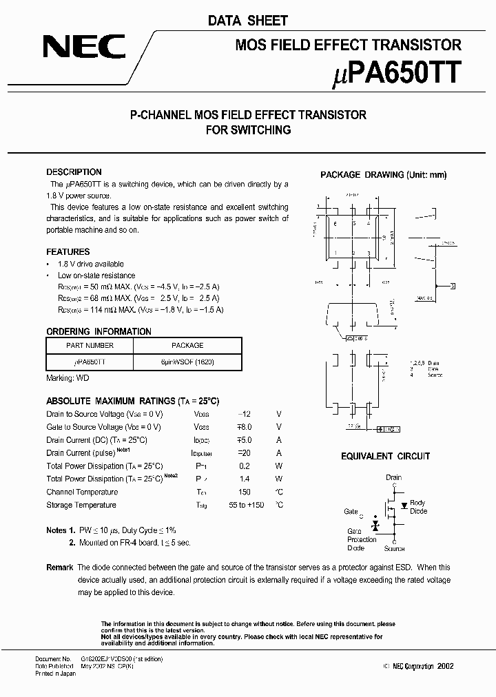 UPA650TT_204596.PDF Datasheet