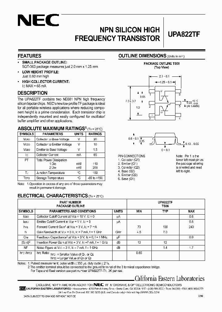 UPA822TF_236234.PDF Datasheet