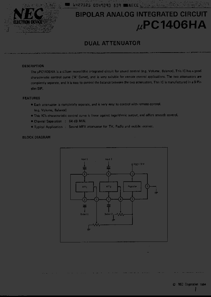 UPC1406HA_245967.PDF Datasheet
