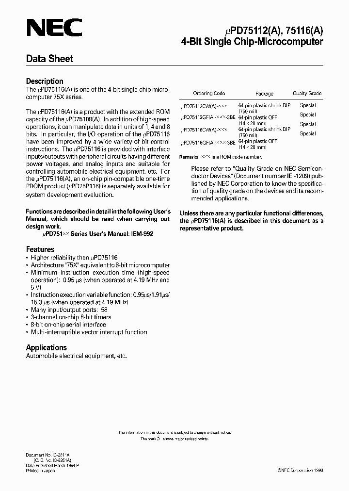 UPD75112GF_245715.PDF Datasheet