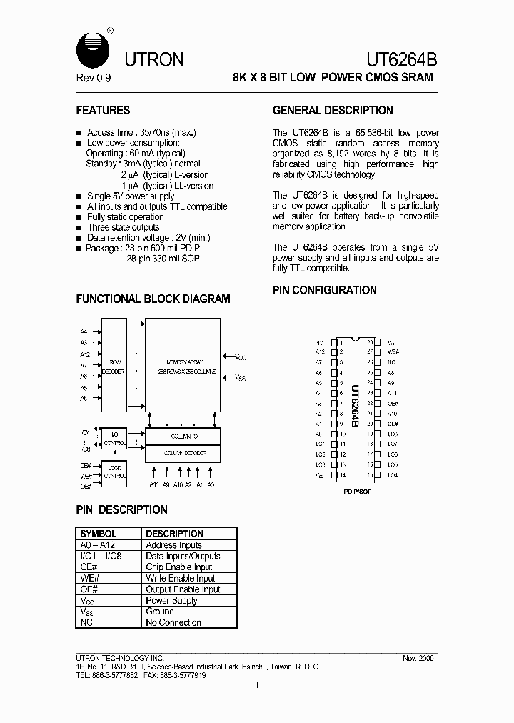 UT6264B_258279.PDF Datasheet