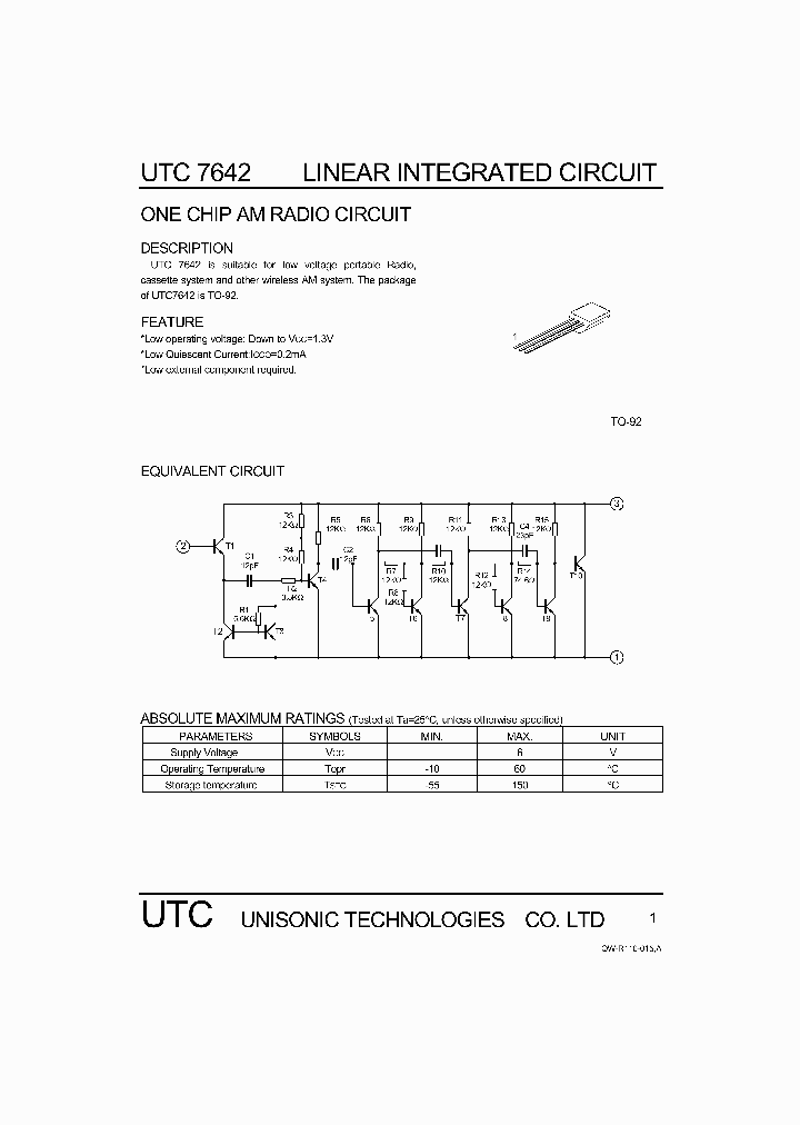 UTC7642_248064.PDF Datasheet