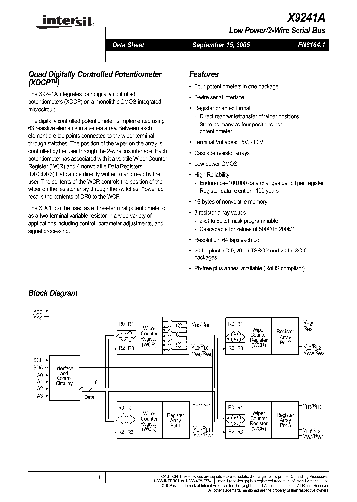 X9241AWP_254275.PDF Datasheet