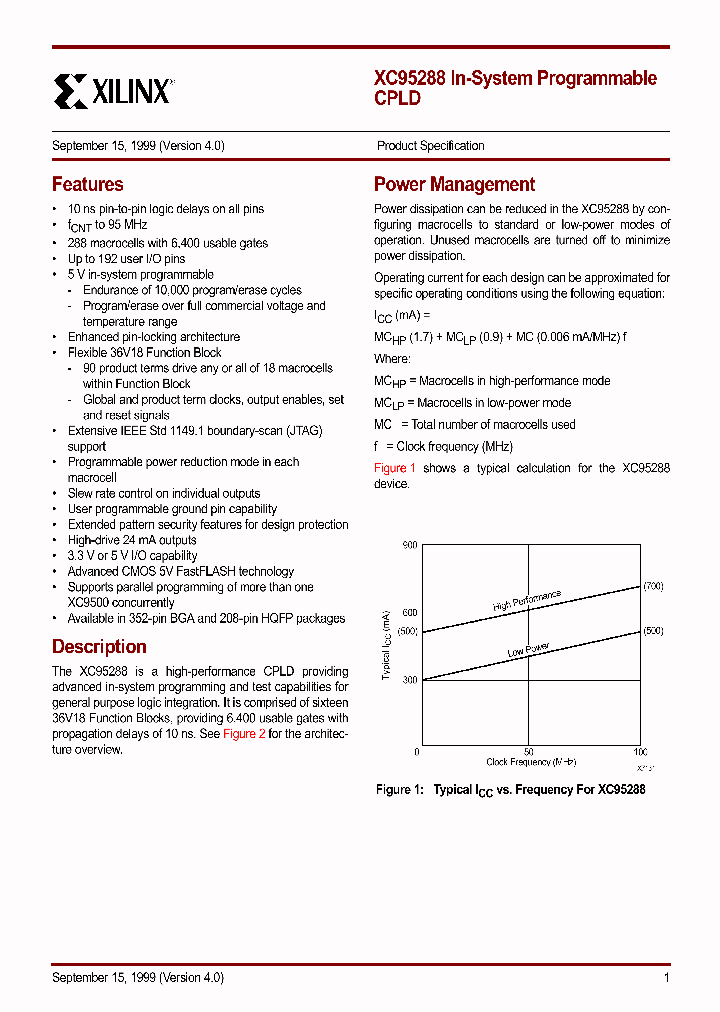 XC95288-10BG352C_228338.PDF Datasheet