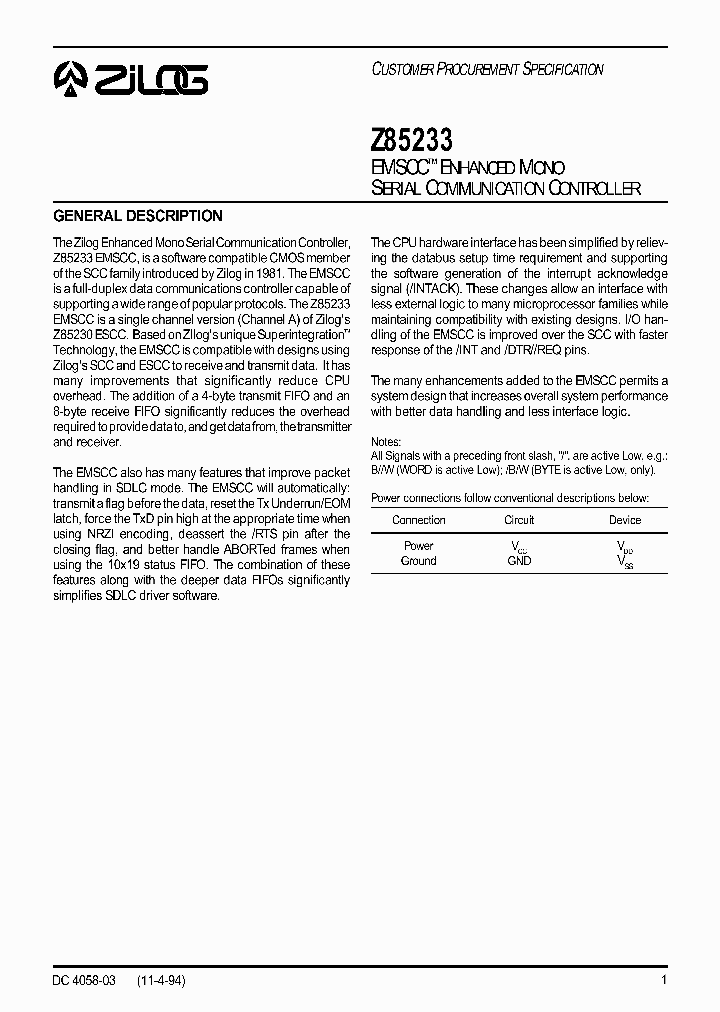 Z8530_258900.PDF Datasheet