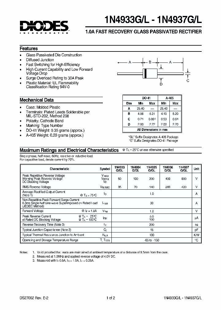 1N4937G_165280.PDF Datasheet