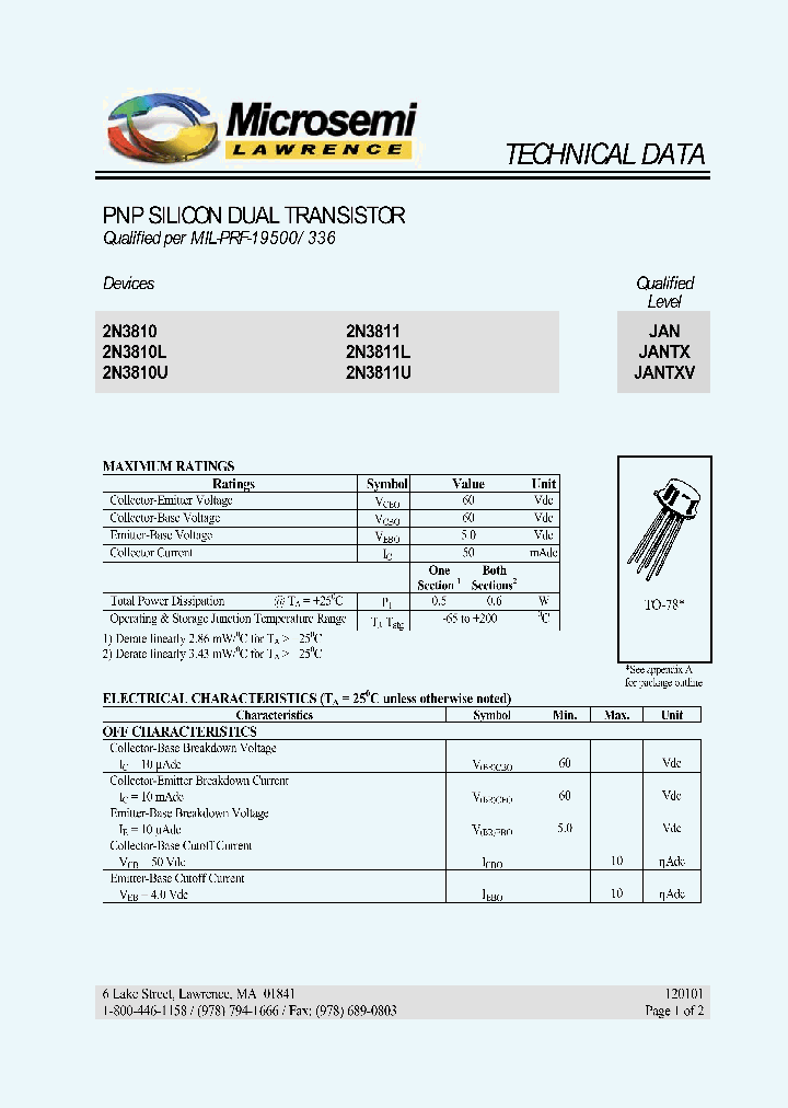 2N3811L_230303.PDF Datasheet