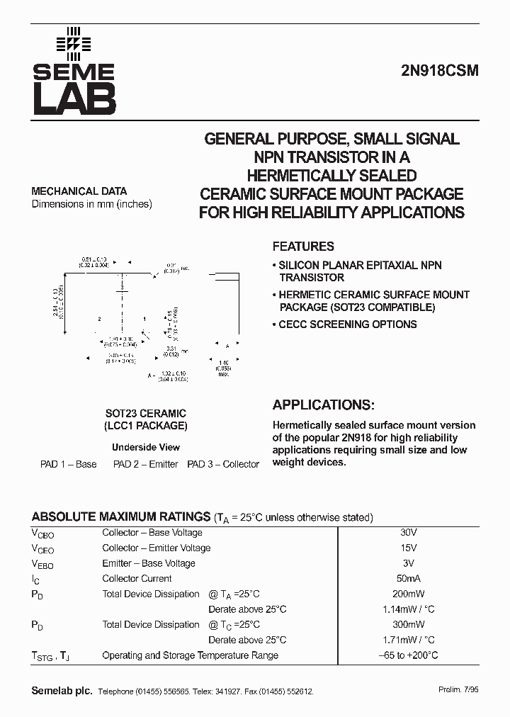2N918CSM_235333.PDF Datasheet