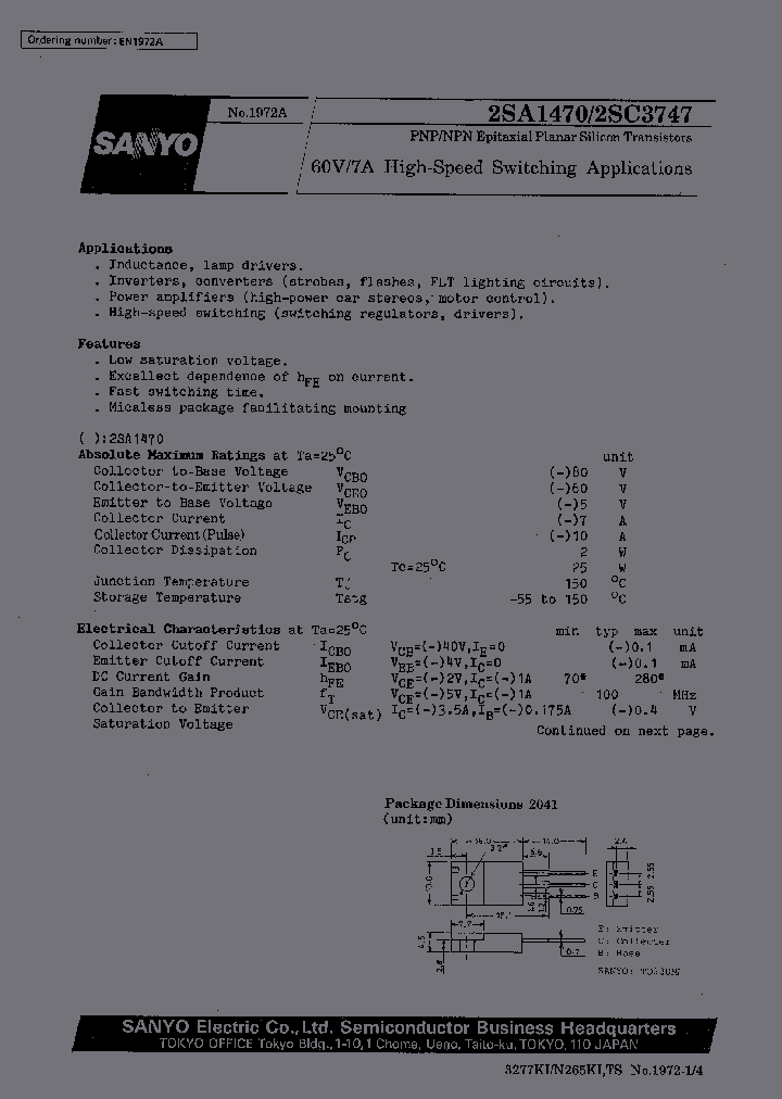 2SA1470_212177.PDF Datasheet