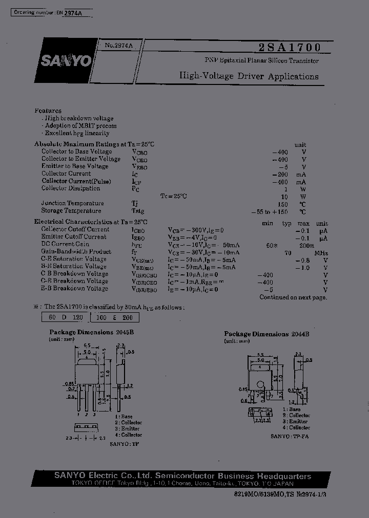 2SA1700_227528.PDF Datasheet