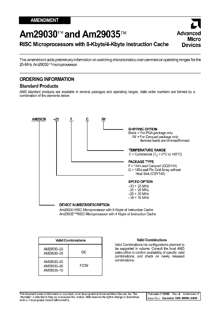 AM29030_158045.PDF Datasheet