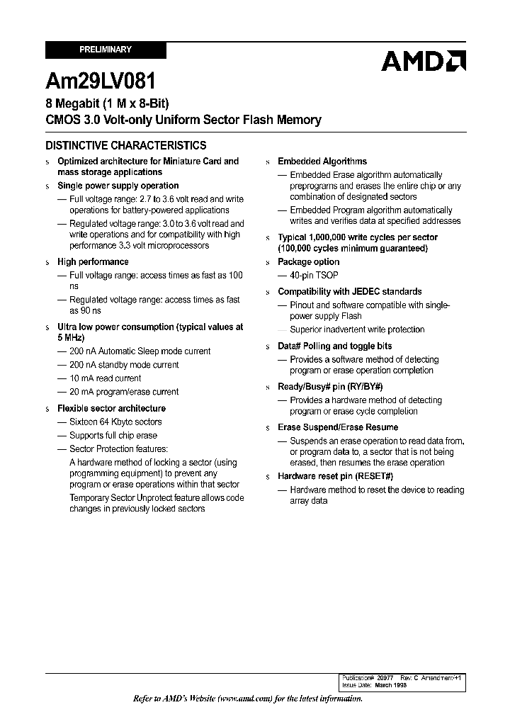 AM29LV081_238816.PDF Datasheet