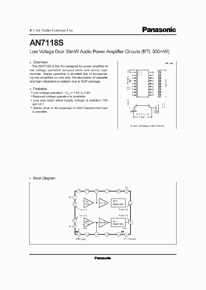 AN7118S_220400.PDF Datasheet