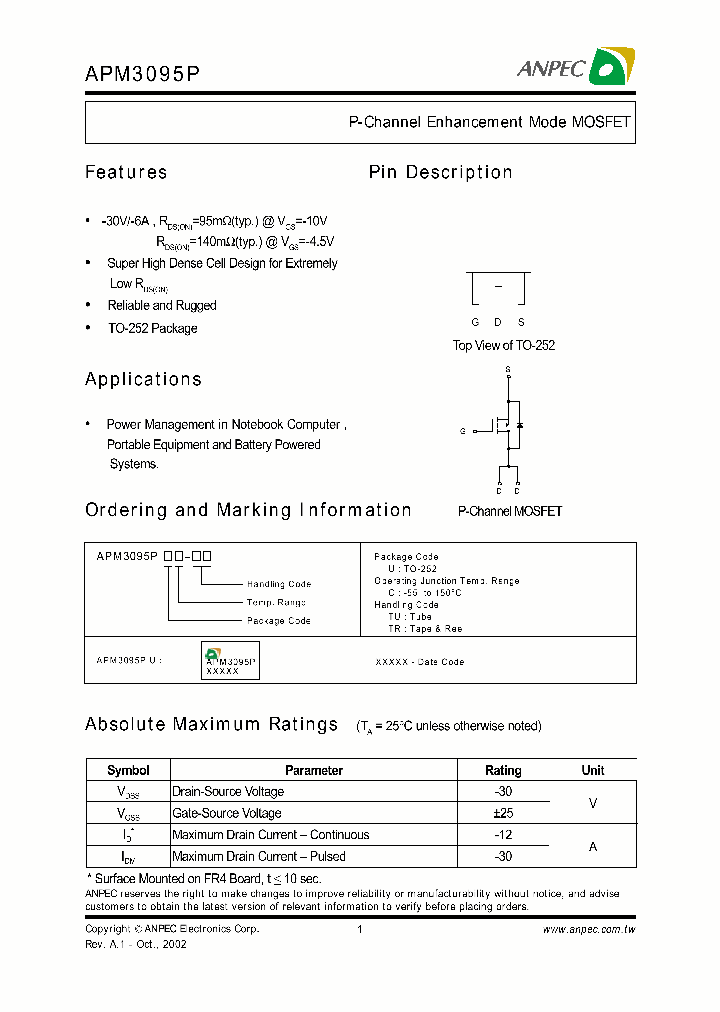 APM3095P_176669.PDF Datasheet