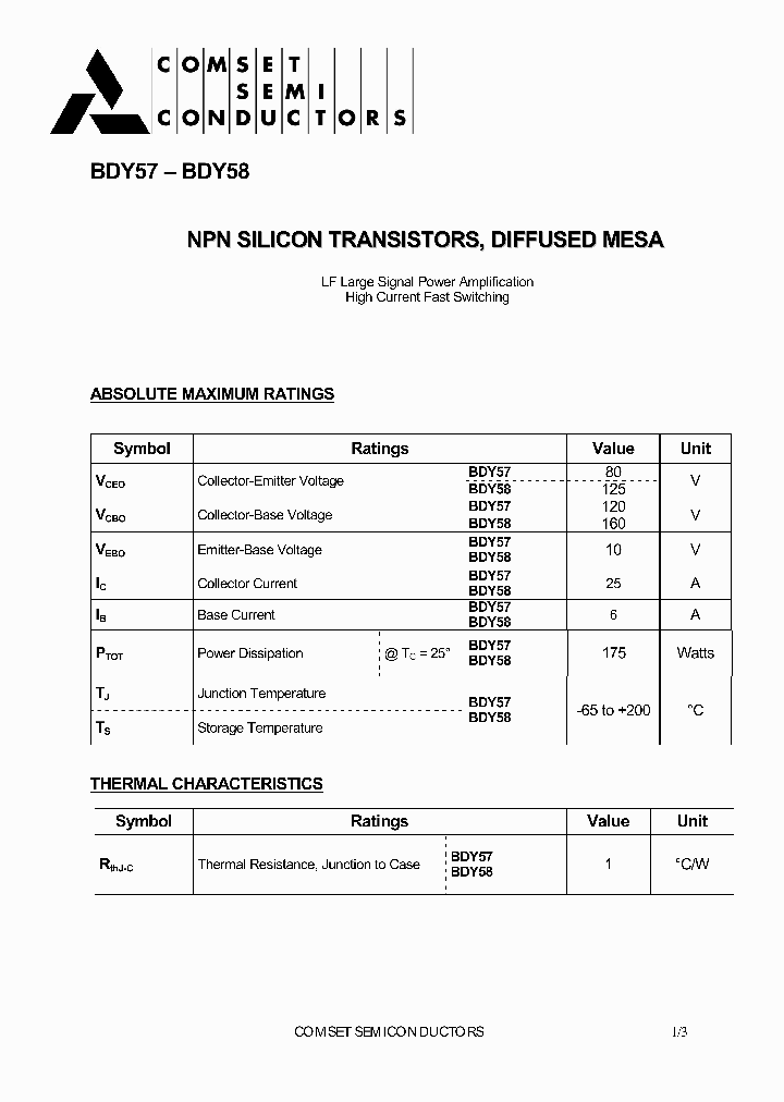 BDY57_212157.PDF Datasheet