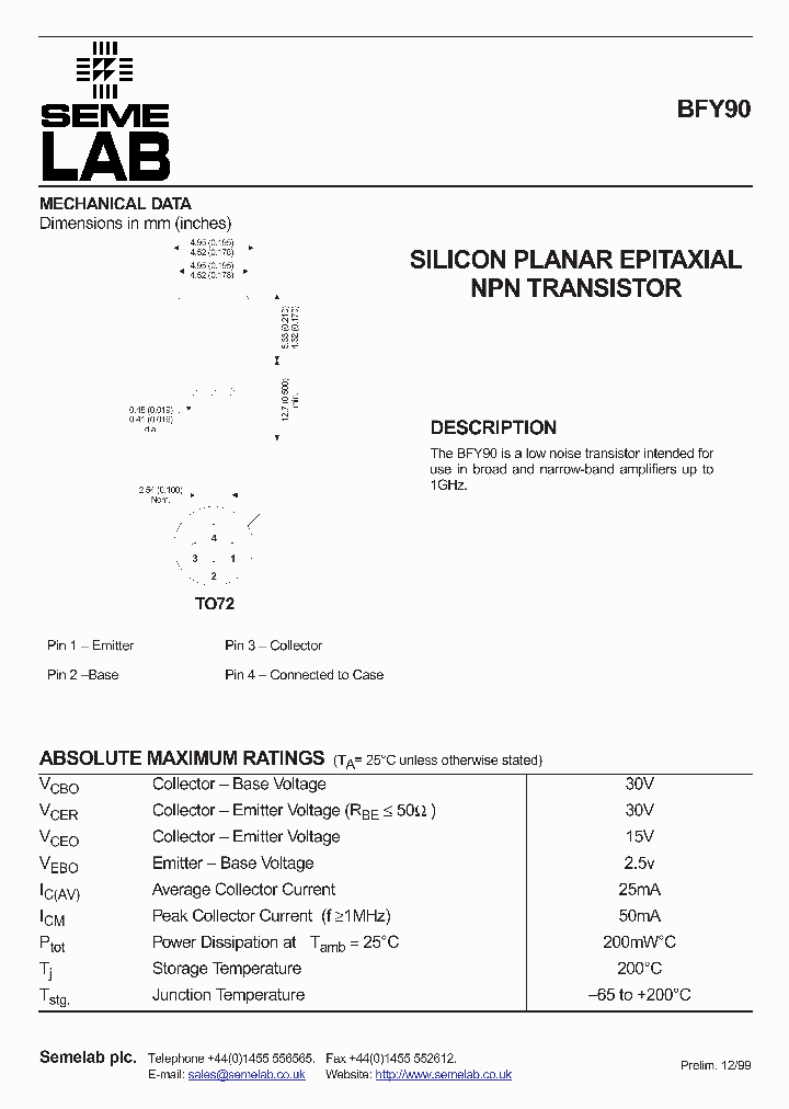 BFY90_213622.PDF Datasheet