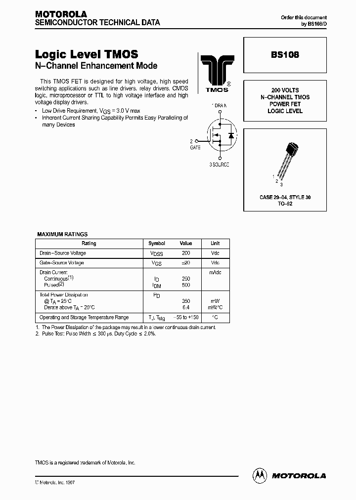 BS108_243660.PDF Datasheet