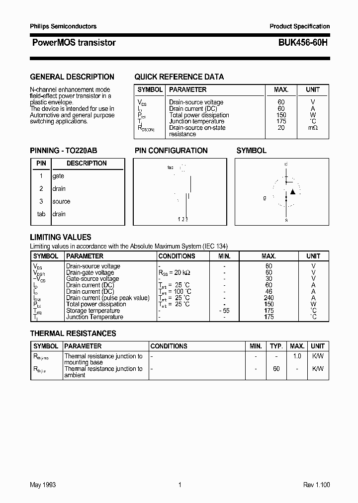 BUK456-60H_233086.PDF Datasheet