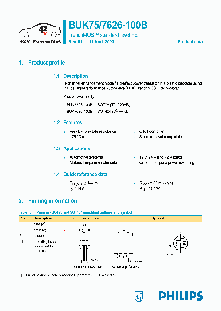 BUK7526-100B_232053.PDF Datasheet