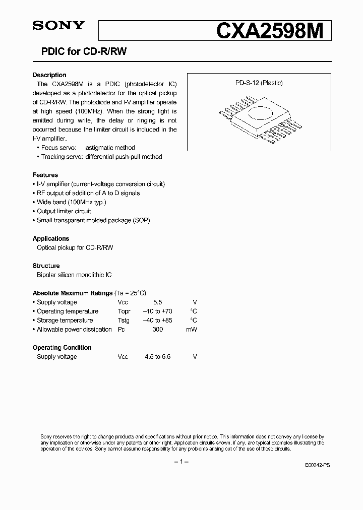 CXA2598M_211627.PDF Datasheet