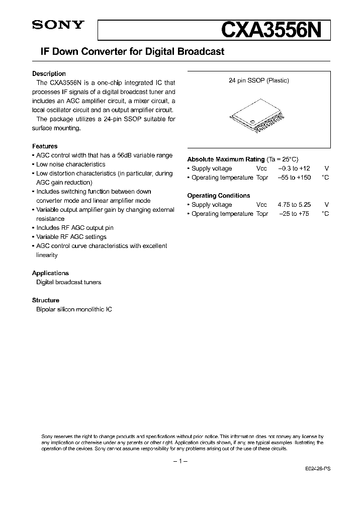 CXA3556N_238803.PDF Datasheet