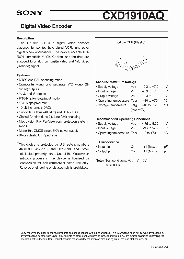 CXD1910AQ_214858.PDF Datasheet