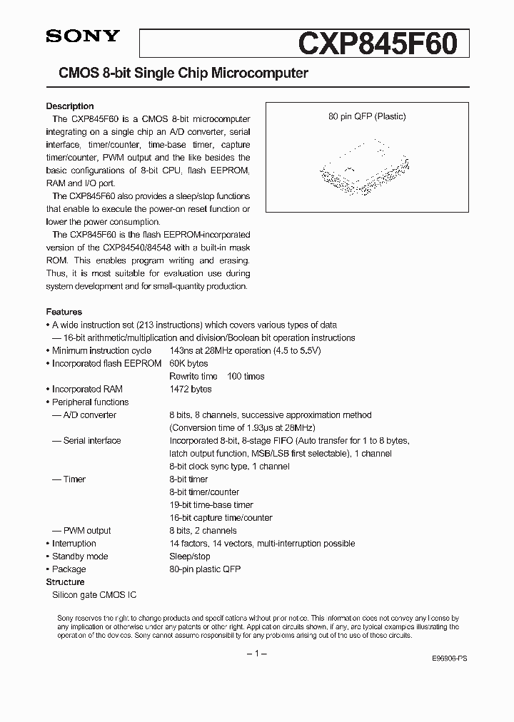 CXP845F60_234536.PDF Datasheet