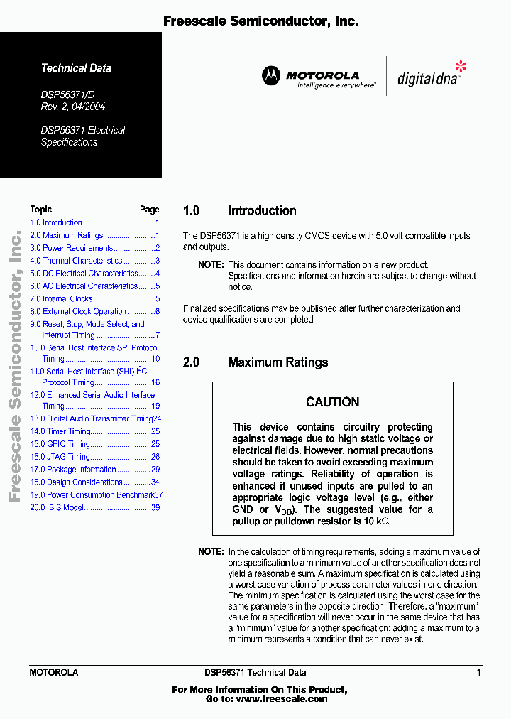 DSP56371_236933.PDF Datasheet