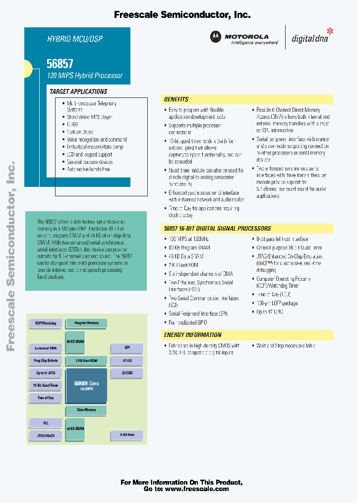 DSP56857_213668.PDF Datasheet