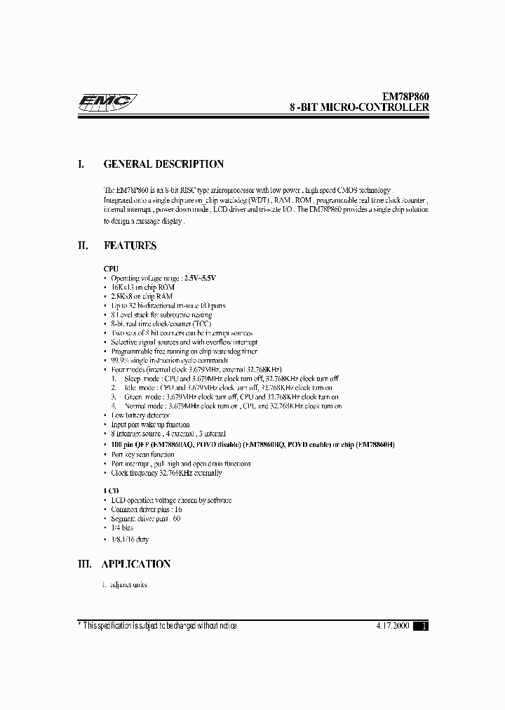 EM78860AQ_194592.PDF Datasheet