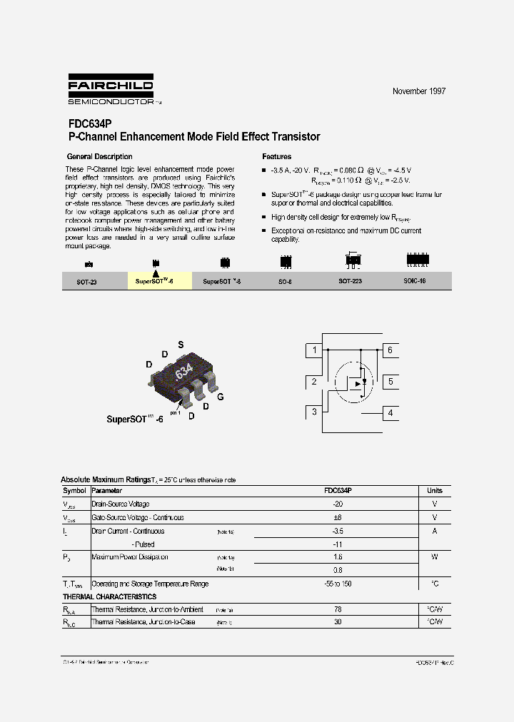 FDC634P_251930.PDF Datasheet